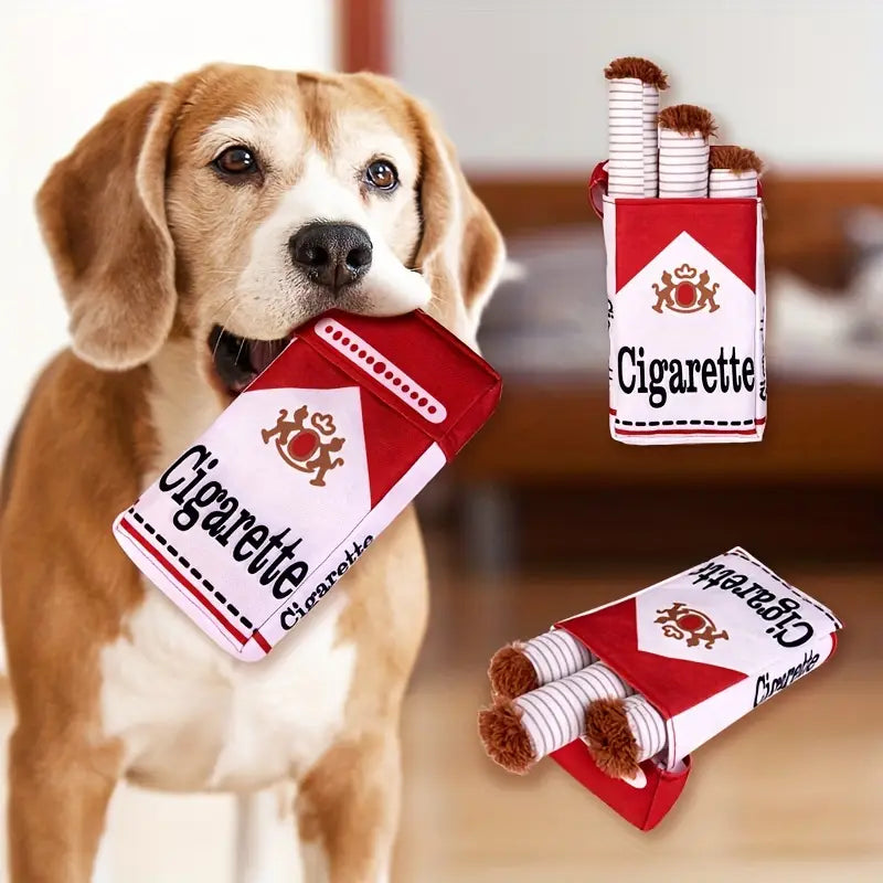 Cigarrillo de peluche masticable para perros